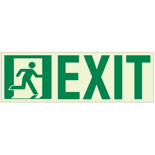 CAD Drawings BIM Models Ecoglo Inc. ROE3312 Door Mounted Luminous Exit Sign